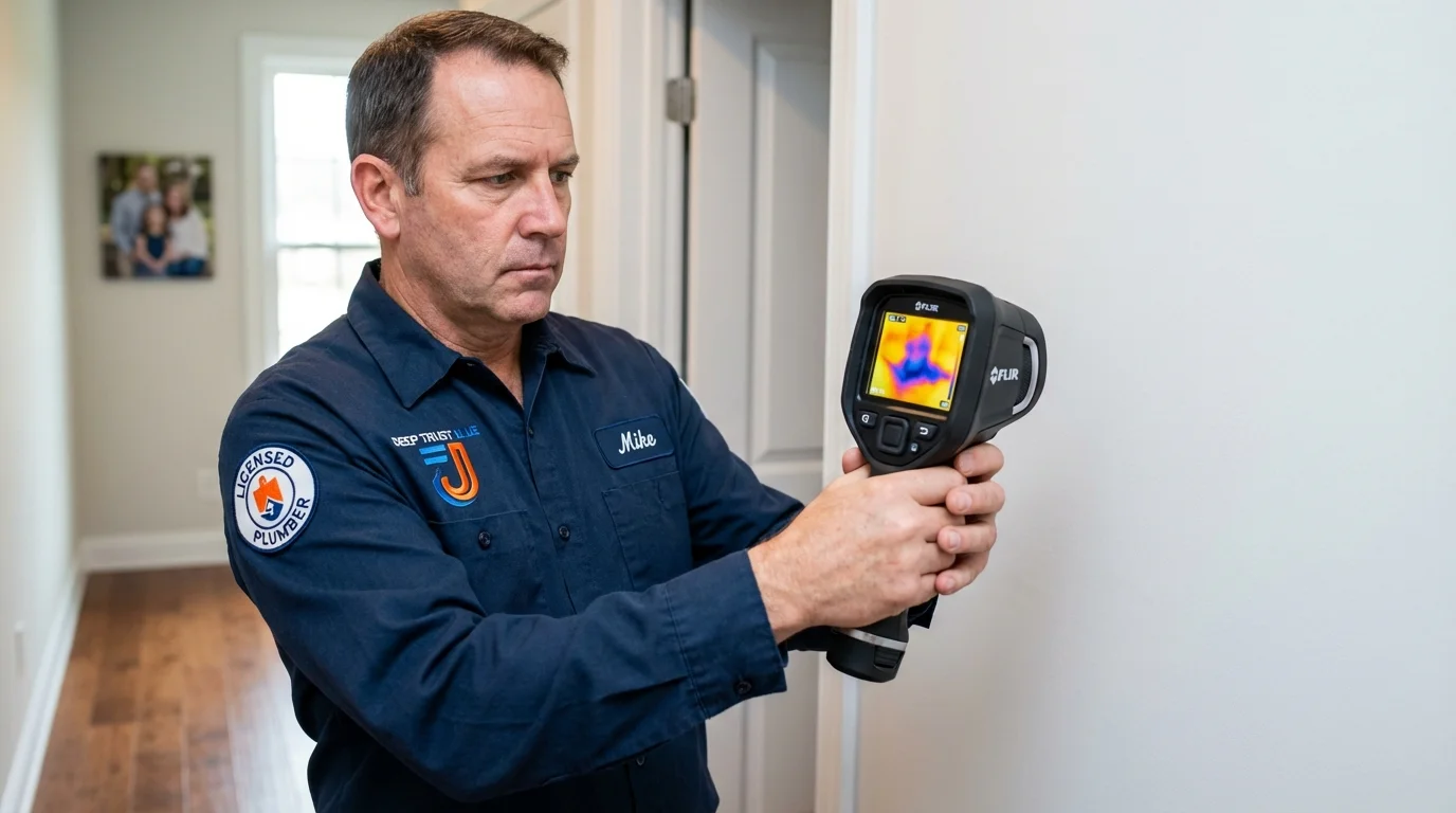 Thermal imaging leak detection by Johns Plumbing LLC in Dyer
